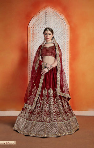 ARYA DESIGNS LAUNCHES FLORALS VOL 3 ART SILK FABRIC FANCY LAHENGA CHOLI