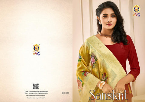 Avc Creation Presents Sanskrit Heavy Modal Fancy Designer Salwar Suits