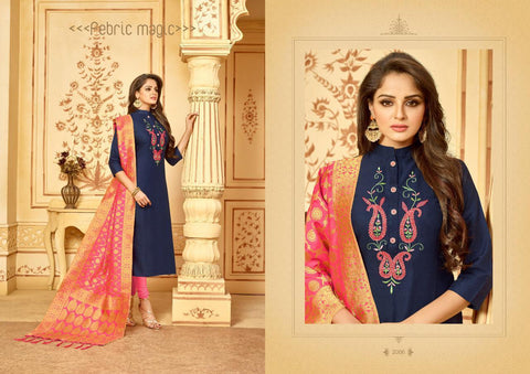 Avc Presents Bansuri Heavy Cotton Casual Wear Salwar Suits