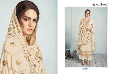 Aashirwad Presents Mehreen Real Georgette Heavy Work Fancy Designer Salwar Suits