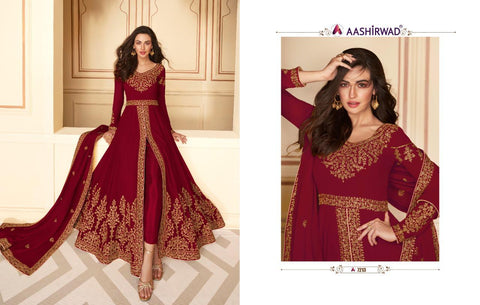Aashirwad Creation Presents Paakhi Georgette Fancy Designer Salwar Suits