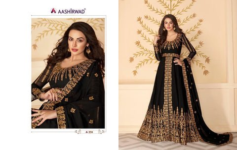 Aashirwad Creation Presents Paakhi Georgette Fancy Designer Salwar Suits
