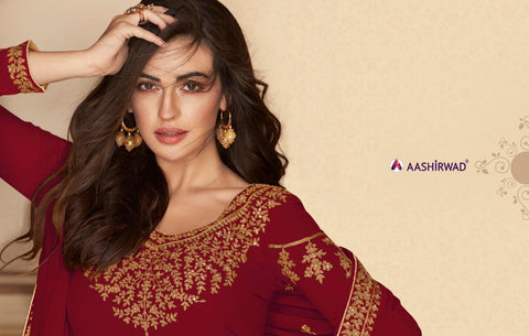 Aashirwad Creation Presents Paakhi Georgette Fancy Designer Salwar Suits