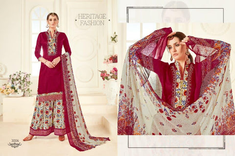 Ravi Creation Presents Afzza Vol 3 Jam Satin Embroidery Work Fancy Designer Salwar Suits
