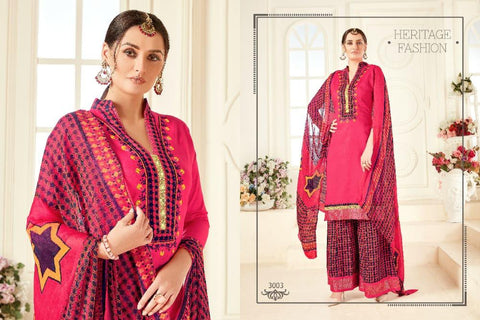 Ravi Creation Presents Afzza Vol 3 Jam Satin Embroidery Work Fancy Designer Salwar Suits