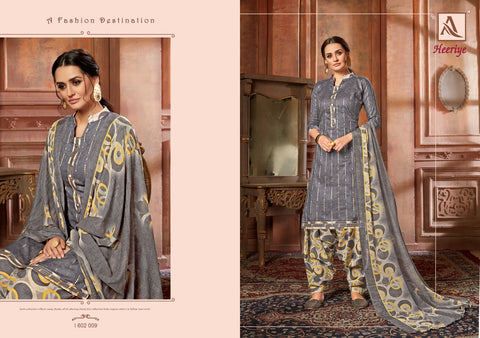 Alok Suits Heeriye Jacquard Cotton Fancy Work Salwar Suits