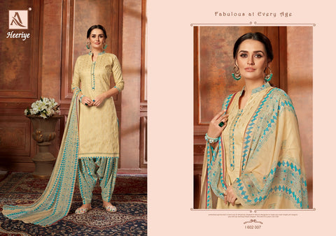 Alok Suits Heeriye Jacquard Cotton Fancy Work Salwar Suits