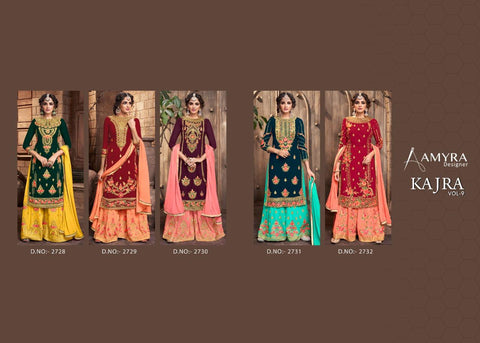 Amyra Designer Presents Kajra Vol 9 Georgette Pakistani Salwar Kameez