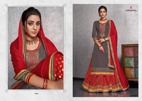 Rangoon Presents Apsara Jam Silk Embroidery Work Party Wear Fancy Designer Salwar Suits