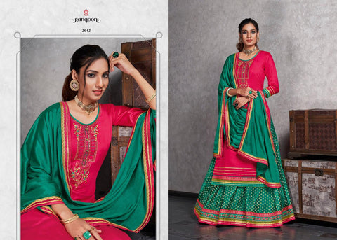Rangoon Presents Apsara Jam Silk Embroidery Work Party Wear Fancy Designer Salwar Suits