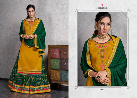 Rangoon Presents Apsara Jam Silk Embroidery Work Party Wear Fancy Designer Salwar Suits