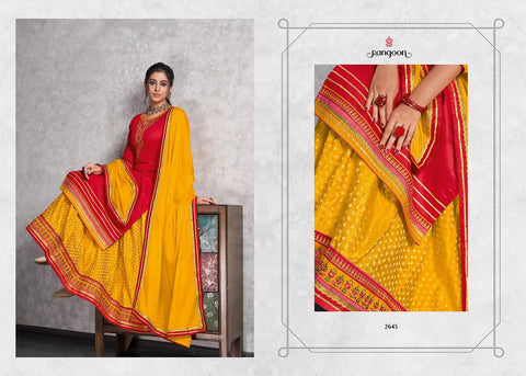 Rangoon Presents Apsara Jam Silk Embroidery Work Party Wear Fancy Designer Salwar Suits