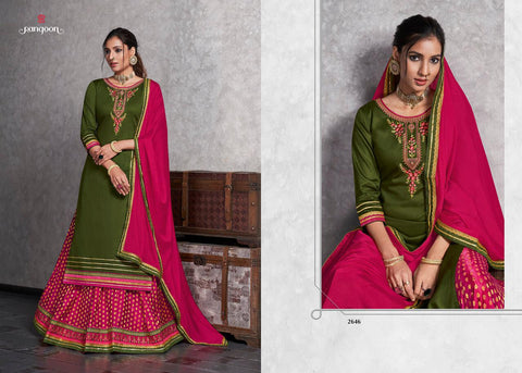 Rangoon Presents Apsara Jam Silk Embroidery Work Party Wear Fancy Designer Salwar Suits