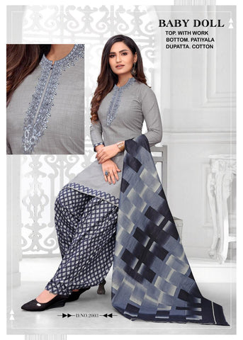Baby Doll Cotton Pakistani Embroiderd Salwar Suits
