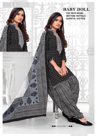 Baby Doll Cotton Pakistani Embroiderd Salwar Suits