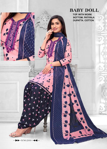 Baby Doll Cotton Pakistani Embroiderd Salwar Suits