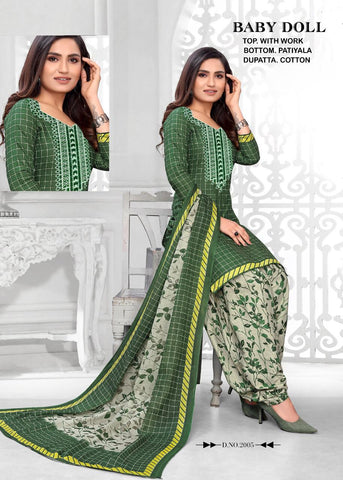 Baby Doll Cotton Pakistani Embroiderd Salwar Suits