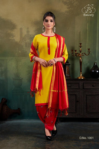 Banwery Presents Soni Kudi Rayon Fancy Designer Kurtis Collection