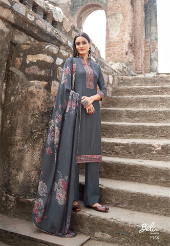 Bela Maahi Fabric Mulsin Fancy Designer Salwar Suit