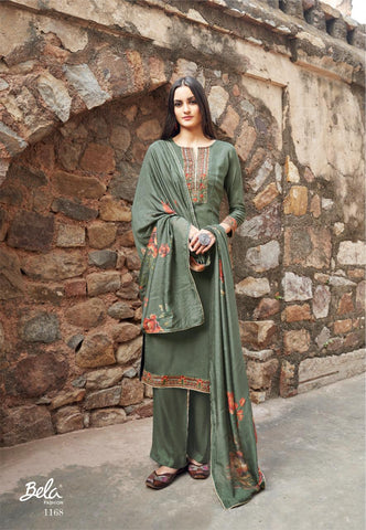 Bela Launched Maahi Fabric Muslin Fancy Designer Salwar Suits