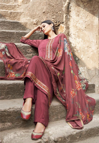 Bela Maahi Fabric Mulsin Fancy Designer Salwar Suit