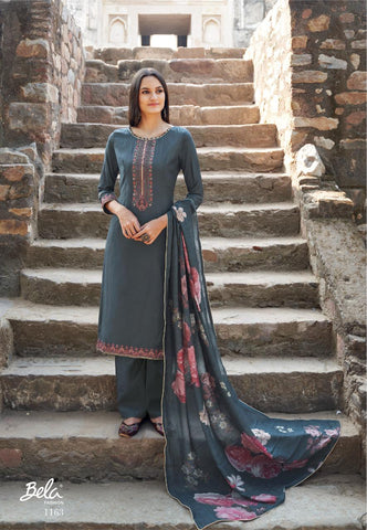 Bela Maahi Fabric Mulsin Fancy Designer Salwar Suit
