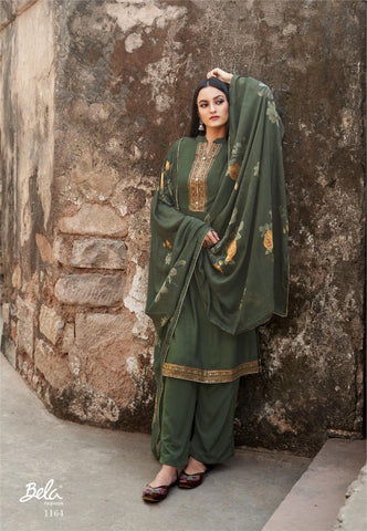Bela Launched Maahi Fabric Muslin Fancy Designer Salwar Suits