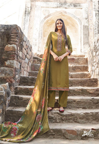 Bela Maahi Fabric Mulsin Fancy Designer Salwar Suit