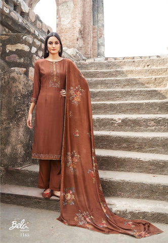 Bela Launched Maahi Fabric Muslin Fancy Designer Salwar Suits