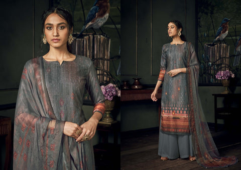 Belliza Designer Studio Launched Bella Pashmina Printed Embroidery Work Fancy Designer Salwar Kameez