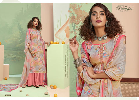 Belliza Designer Studio Pearls Cotton Embroidery Kashmiri Work Salwar Kameez