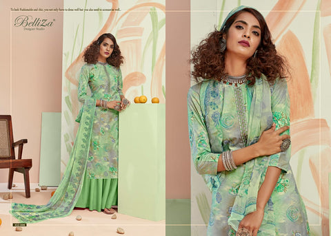 Belliza Designer Studio Pearls Cotton Embroidery Kashmiri Work Salwar Kameez