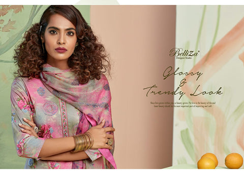 Belliza Designer Studio Pearls Cotton Embroidery Kashmiri Work Salwar Kameez