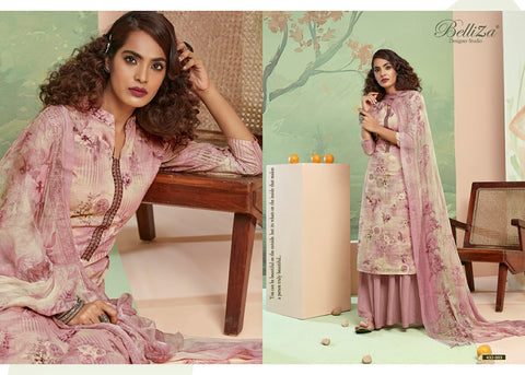 Belliza Designer Studio Pearls Cotton Embroidery Kashmiri Work Salwar Kameez