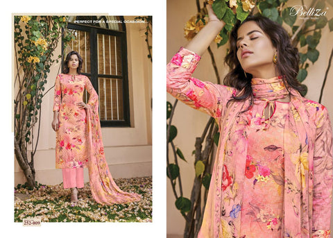 BELLIZA DESIGNER STUDIO ISABELLE COTTON DIGITAL PRINT HEAVY EMBROIDERY