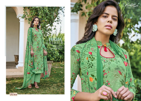 BELLIZA DESIGNER STUDIO ISABELLE COTTON DIGITAL PRINT HEAVY EMBROIDERY