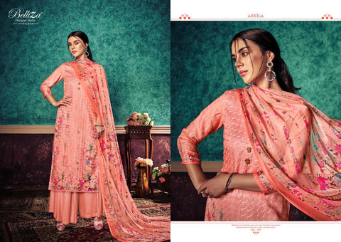 Belliza Designer Studio Presents Antila Pashmina Embroidery Work Fancy Designer Salwar Suits