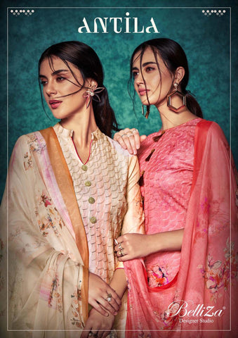 Belliza Designer Studio Presents Antila Pashmina Embroidery Work Fancy Designer Salwar Suits