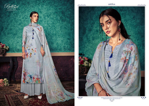 Belliza Designer Studio Presents Antila Pashmina Embroidery Work Fancy Designer Salwar Suits