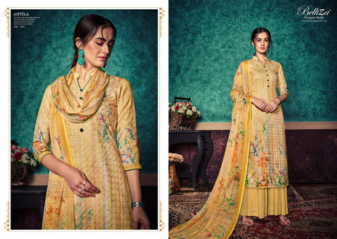 Belliza Designer Studio Presents Antila Pashmina Embroidery Work Fancy Designer Salwar Suits