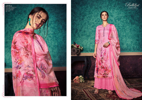 Belliza Designer Studio Presents Antila Pashmina Embroidery Work Fancy Designer Salwar Suits