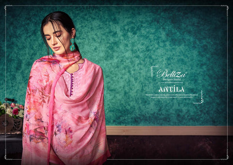 Belliza Designer Studio Presents Antila Pashmina Embroidery Work Fancy Designer Salwar Suits