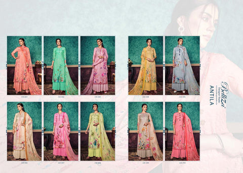 Belliza Designer Studio Presents Antila Pashmina Embroidery Work Fancy Designer Salwar Suits