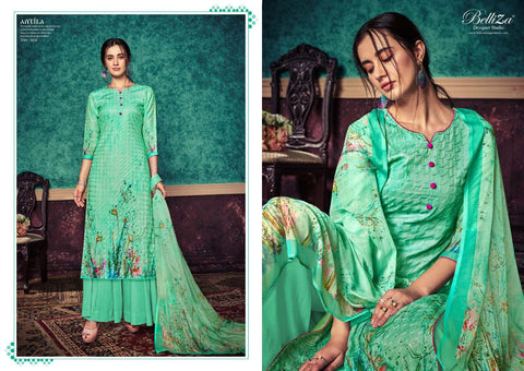 Belliza Designer Studio Presents Antila Pashmina Embroidery Work Fancy Designer Salwar Suits