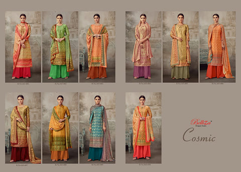 Belliza Designer Studio Presents Cosmic Pure Silk Fancy Designer Salwar Suits
