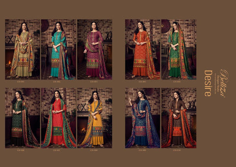 Belliza Designer Studio Presents Pashmina Printed Embroidery Work Fancy Designer Salwar Kameez