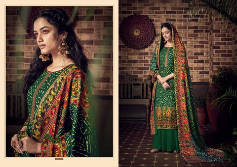 Belliza Designer Studio Presents Pashmina Printed Embroidery Work Fancy Designer Salwar Kameez