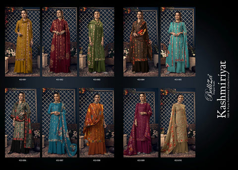 Belliza Designer Studio Launched Kashmiriyat Pashmina Printed Fancy Designer Salwar Kameez
