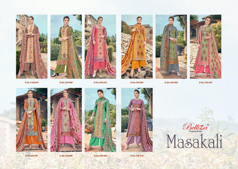 Belliza Designer Studio Launched Masakali Pashmina Printed Fancy Designer Salwar Kameez