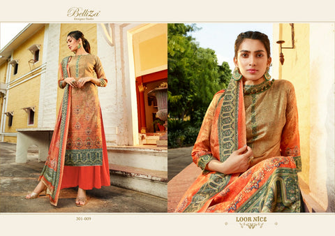 Belliza Designer Studio Presents Navya Kollam Silk Printed Fancy Designer Kameez